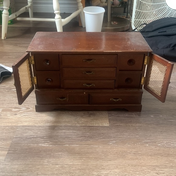JEWELRY STORAGE cute wooden box with drawers - Picture 3 of 4